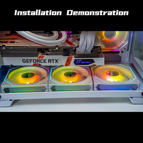 Prism 6PRO ARGB Reverse Black Computer Case Fan,Infinite Mirror Light Effect Design Cooling Fan, 120mm CPU Fan PWM 1600RPM 61.5CFM 2MMH20 HDB Bearing for PC Chassis&CPU Cooler&Desktop Case in Saudi Arabia