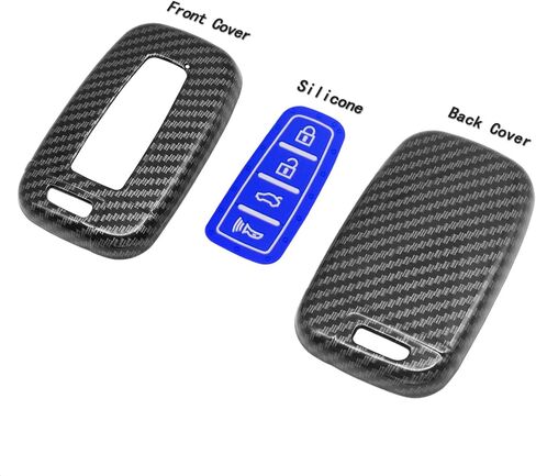 TANGSEN Smart Key Fob Case Compatible with Hyundai Azera Elantra GT EQUUS Genesis Coupe Santa FE Sonata Tucson Veloster KIA Borrego Forte Sorento Soul SPORTAGE 4 Button Keyless Entry Remote Cover in Kuwait