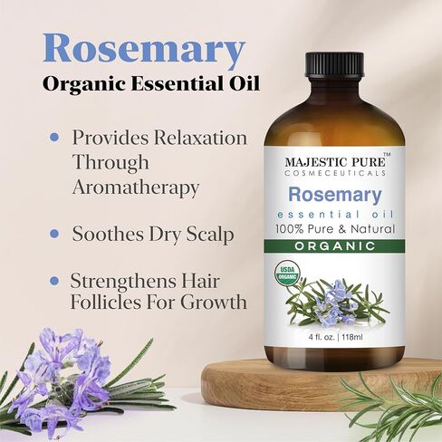 زيت عشبة الليمون العطري العضوي من وزارة الزراعة الأمريكية | زيت عشبة الليمون العضوي 100% | للعلاج بالروائح العطرية والبشرة والشعر والجسم والتدليك والناشر ووصفات DIY| 0.33 أونصة سائلة in Kuwait