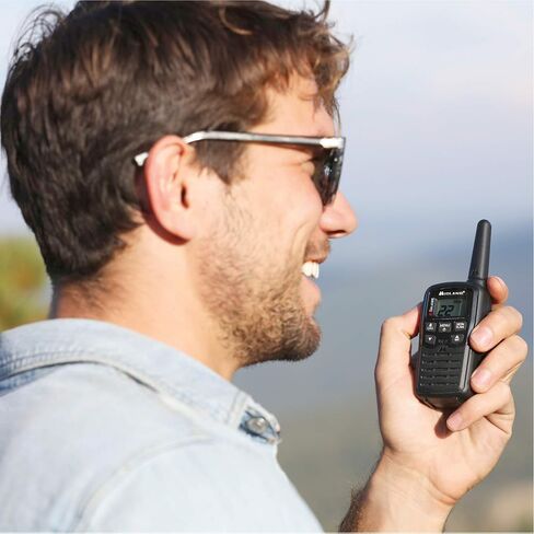 Midland T10 22 Channel FRS Walkie Talkie - Up to 20 Mile Range Two-Way Radio - Black (Pack of 4) in Saudi Arabia