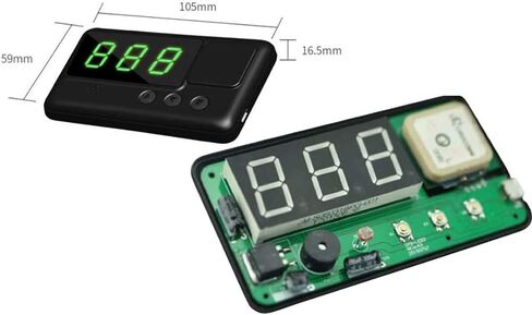 5.5" Universal HUD Head Up Display MPH/KMH GPS Digital Speedometer Over Speed Alarm Tired Driving Warning Windshield Project for All Vehicle Bicycle Motorcycle in Saudi Arabia