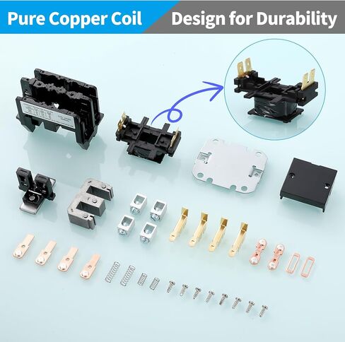 HVAC Motor Contactor,1 Pole Air Conditioner Contactor 40 Amp 24V Coil,Condenser Contactor Compressor Contactor in Saudi Arabia