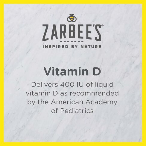 قطرات فيتامين د من زاربيز للرضع، 400 وحدة دولية (10 ميكروجرام) مكمل سائل للأطفال والرضع، حديثي الولادة وما فوق، متضمنة حقنة قطارة، 0.47 أونصة سائلة in Kuwait
