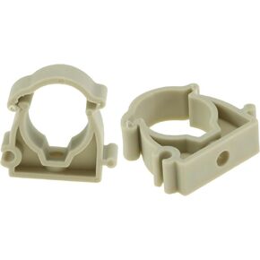 uxcell 25mm Dia Pipe Clamps Clips, PPR Water Hose Fittings Tube Holder with Lock for Water Supply White 12 Pcs