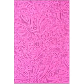 Sizzix 3-D Textured Impressions Embossing Folder Organic Petals by Kath Breen, 664998, Multicolor