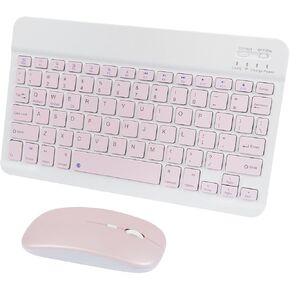Bluetooth Keyboard and Mouse Combo,Portable Rechargeable Slim Wireless Keyboard and Mice for Computer/Desktop/PC/Laptop/Surface and Windows 10/8/7(Black)