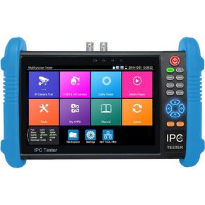 Anpviz CCTV Camera Tester, 8MP Full Features IPS Touch Screen Monitor CCTV Tester, 5 in 1 AHD CVI TVI CVBS IP Camera Tester, Support DMM OPM VFL TDR Feature POE PTZ WiFi 4K HDMI, IPC-9800MOVTADHS Plus