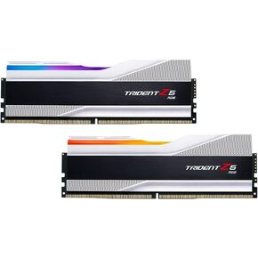 G.SKILL Trident Z5 RGB Series (Intel XMP 3.0) DDR5 RAM 64GB (2x32GB) 6000MT/s CL30-40-40-96 1.40V Desktop Computer Memory UDIMM - Metallic Silver (F5-6000J3040G32GX2-TZ5RS)