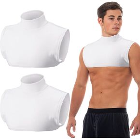 2 Pcs Eczema Wet Wraps Eczema Neck and Shoulder Wraps Bandage for Adults Men Women Eczema Wraps White Cotton