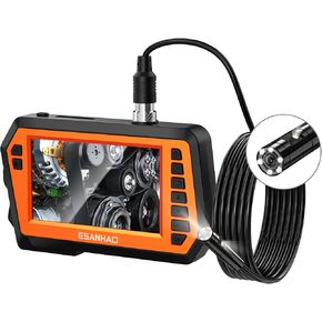 Borescope, Dual Lens Endoscope Camera with Light 1080P HD with 6 Adjustable LED Lights 16.4ft Snake Camera 8mm IP67 Waterproof Inspection Camera with 16G TF Card Gadgets for Men