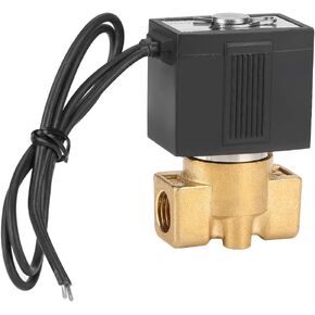 Solenoid Valve Direct Acting Solenoid Valve VX2120-08 AC 110V 1/4 Inch 2 Way Air Gas Solenoid Valve Replacement -5~80℃ 0-1.0MPa