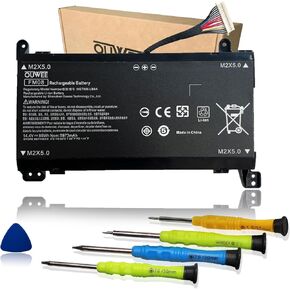 OUWEE HSTNN-LB8B FM08 Laptop Battery Compatible with HP Omen 17-AN013TX 17-AN014TX 17-AN014NG 17-an008ur Series TPN-Q195 922752-421 922753-421 922976-855 14.4V 86Wh 5973mAh(16-Pin Connector)