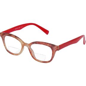 Abyss22 Reading Glasses, Spring Hinge, Bifocal readers for Women and Men (Demi Brown, 2.5)