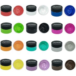 JAJADO 24 Pcs Chalk Paste and 2 Mini Squeegee, 10 ML Chalk Paste Paint Silk Screen Print DIY Tool for Stencil Transfers On Wood, T-Shirt, Cup, Gift Card, Home Art Craft Paste in Kuwait