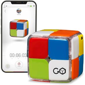 GoCube 2x2 - The First Ever 2x2 Connected Cube That Allows You to Learn How to Solve The Cube! App-Enabled STEM Puzzle That Fits All Ages and Capabilities. Free App.