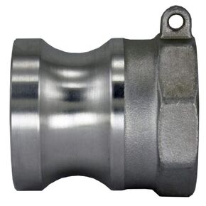 Duda Energy CamPlug-F050 304 Stainless Steel Cam-and-Groove Pipe Fitting Adapter 1/2" Cam Lock Plug x 1/2" Female NPT Sus304 SS304 , 0.5" ID, Stainless Steel