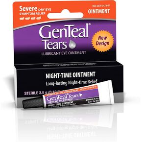 GenTeal Tears Lubricant Eye Ointment, Night-Time Ointment 0.12 oz (Pack of 2)