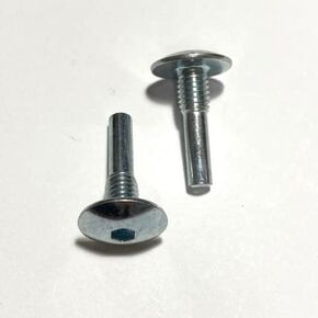 Galant Desk Screw Pin Part # 111034 (2 Pack) for IKEA Furniture Replacement Hardware Fitting, Silver
