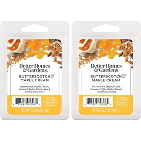 Better Homes and Gardens Scented Wax Cubes 2.5oz 2-Pack (Soft Cashmere Amber)