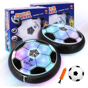2 Pcs Hover Soccer Toys Set, Boys Gift Idea for Age 6 7 8 9 10 11 12 Years Old, Teen Boys World Cup Christmas Easter Stuffers Valentine Holiday Birthday Present Ball Toy