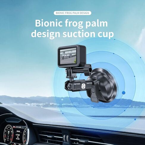 TELESIN 360 Magnetic Mount Magnet Metal Mounts for Go Pro Insta360 X4/X5 Accessory, Quick Release Car Holder Attachment for GoPro Max Hero 13 12 DJI Action 6 5 Pro OSMO 360 Nano Pocket 3 Accessories in Saudi Arabia