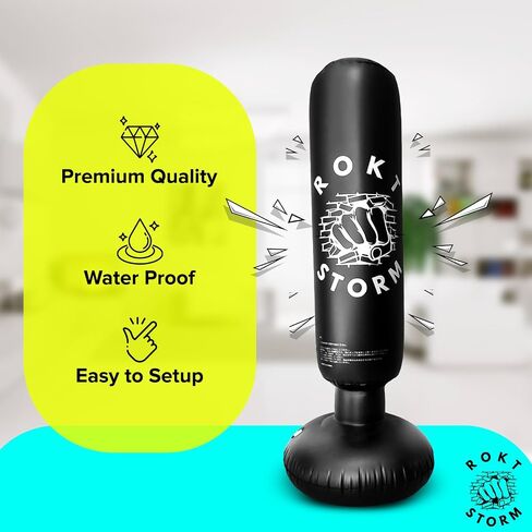 Punching Bag Home Kids Adult Punch Bag PVC Material Durable Shock Resistant Standing Bag Stress Relief Mood Change Divergence Lack of Exercise Fighting Boxing Training Equipment Karate in Saudi Arabia