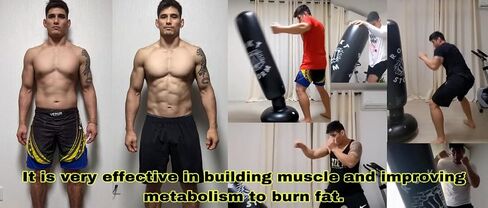 Punching Bag Home Kids Adult Punch Bag PVC Material Durable Shock Resistant Standing Bag Stress Relief Mood Change Divergence Lack of Exercise Fighting Boxing Training Equipment Karate in Saudi Arabia