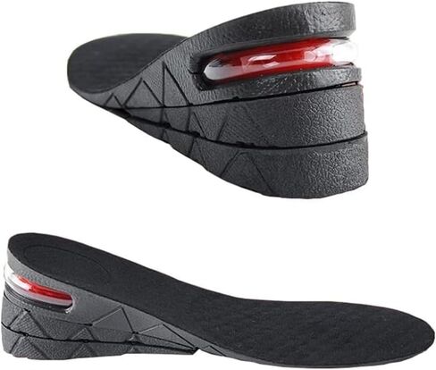 FP- Height Increase Insoles with air Cushion: Boost Your Height from 1" to 3.5" with Confidence Thanks to 4 Adjustable Layers. Heel Insert for Men and Women. Also Helps Leg Length discrepancies in Saudi Arabia