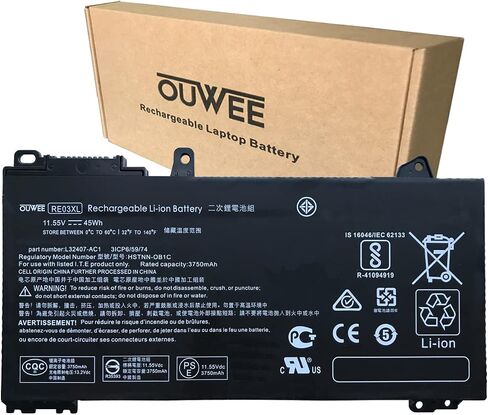 OUWEE HSTNN-LB8B FM08 Laptop Battery Compatible with HP Omen 17-AN013TX 17-AN014TX 17-AN014NG 17-an008ur Series TPN-Q195 922752-421 922753-421 922976-855 14.4V 86Wh 5973mAh(16-Pin Connector) in Saudi Arabia