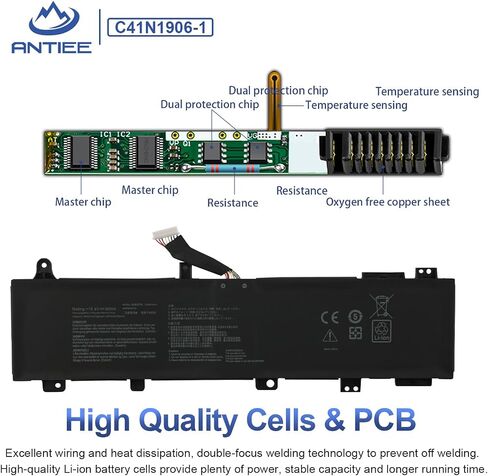 ANTIEE C31N1411 Laptop Battery Compatible with ASUS ZenBook UX305 UX305F UX305FA UX305C UX305CA U305 U305F U305FA U305UA U305CA U305LA Series Notebook 0B200-01180000 11.4V 45Wh 3Cells in Saudi Arabia