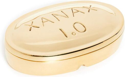 Jonathan Adler Brass Pill Box, Gold, One Size in Saudi Arabia