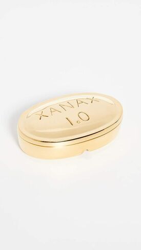 Jonathan Adler Brass Pill Box, Gold, One Size in Saudi Arabia