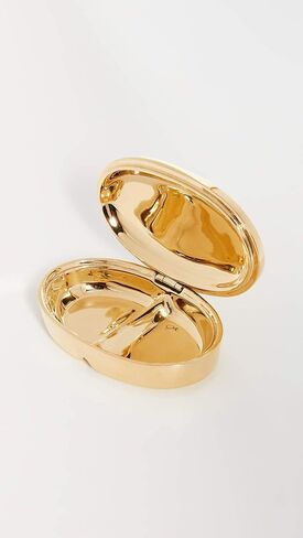 Jonathan Adler Brass Pill Box, Gold, One Size in Saudi Arabia