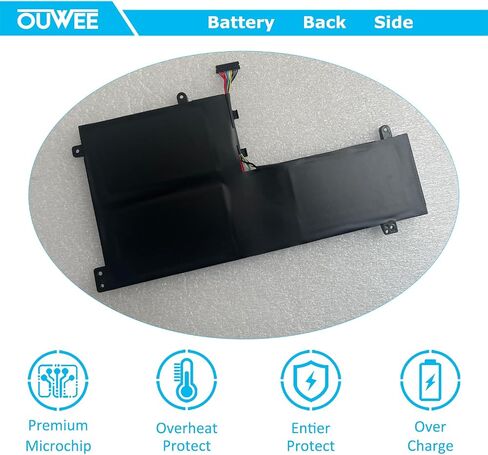 بطارية كمبيوتر محمول OUWEE L15M3PB0 متوافقة مع Lenovo IdeaPad 330S-14AST 330S-14IKB 330S-15ARR 330S-15AST 330S-15IKB Series 5B10Q39202 L15L3PB0 5B10Q39201 L15C3PB1 5B10Q39205 11.25V 52.5 وات في الساعة (الشكل-B) in Saudi Arabia