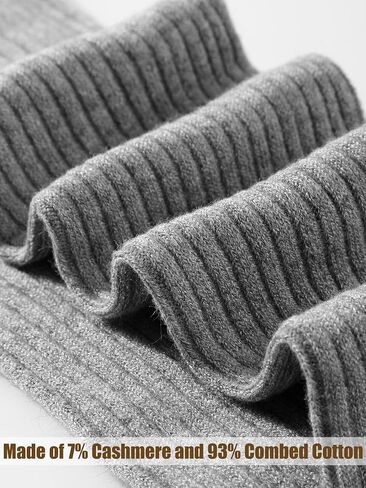 Shihanee 3 Pairs Women Cashmere Cotton Knee High Socks Ribbed Knit Slouchy Socks Soft Warm Boot Socks for Women Girls in Saudi Arabia