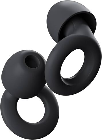 Noise Reduction Ear Plugs: Reusable, Comfort-Fit Earplugs for Sleeping & Noise Reduction, Black in Saudi Arabia