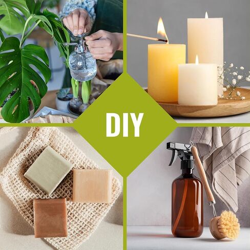 زجاجة زيت عشبة الليمون العطري من Lab Bulks سعة 16 أونصة، للناشرين والرعاية المنزلية والشموع والعلاج العطري - عبوتان in Kuwait