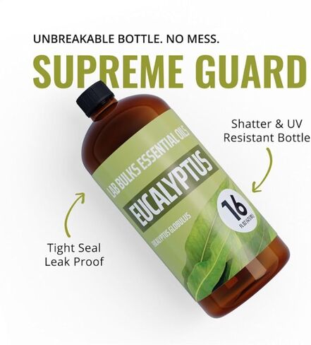 زجاجة زيت عشبة الليمون العطري من Lab Bulks سعة 16 أونصة، للناشرين والرعاية المنزلية والشموع والعلاج العطري - عبوتان in Kuwait