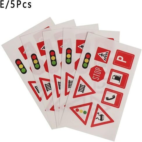 gofidin 8 Set Road Tape Traffic Sign, Railway Road Tape Sticker Wide Traffic Road Adhesive Masking Tape for Kids Study Road Signs Education in Saudi Arabia