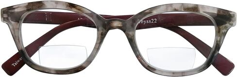 Abyss22 Reading Glasses, Spring Hinge, Bifocal readers for Women and Men (Demi Brown, 2.5) in Kuwait