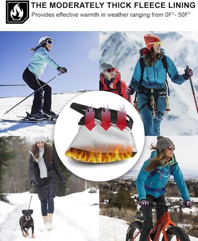 RIGWARL 10F°- 50F°Upgraded Winter Gloves Warm Waterproof, Thermal Cotton Cycling Gloves for Men Women with Touch Screen, Cold Weather Drving Gloves for Runing Camping Hiking Bike Walking Skiing Snow in Saudi Arabia