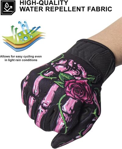 RIGWARL 10F°- 50F°Upgraded Winter Gloves Warm Waterproof, Thermal Cotton Cycling Gloves for Men Women with Touch Screen, Cold Weather Drving Gloves for Runing Camping Hiking Bike Walking Skiing Snow in Saudi Arabia
