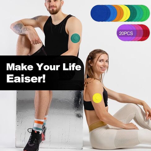 20 حزمة من الرقع اللاصقة لـ G7، أغطية كاملة مرنة وقابلة للتنفس مقاومة للماء لجهاز Dexcom G7، رقعة تراكب خالية من اللاتكس لمستشعر G7، غراء طبي مضاد للحساسية يدوم طويلاً بدون فتحة (مختلط) in Kuwait