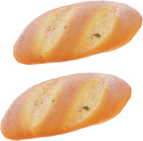 Coconut Loaf Display Lifelike Artificial Food Fake Vivid French Bread Decoration Realistic Simulation Pastry Garden Office Model 2pcs in Kuwait