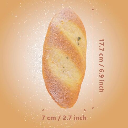 Coconut Loaf Display Lifelike Artificial Food Fake Vivid French Bread Decoration Realistic Simulation Pastry Garden Office Model 2pcs in Kuwait