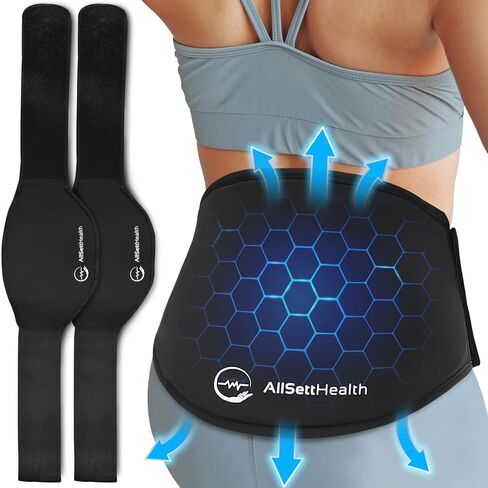Cooling Towel with Soft Gel Ice Pack Inserts | Included 2 Gel Ice Packs Reusable - Multi Purpose Compression Wrap - Neck, Legs, Arms, Shoulders - Ideal for Post Surgery, Migraines, Hiking and Injuries in Saudi Arabia