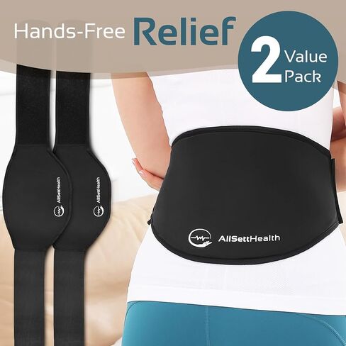 Cooling Towel with Soft Gel Ice Pack Inserts | Included 2 Gel Ice Packs Reusable - Multi Purpose Compression Wrap - Neck, Legs, Arms, Shoulders - Ideal for Post Surgery, Migraines, Hiking and Injuries in Saudi Arabia