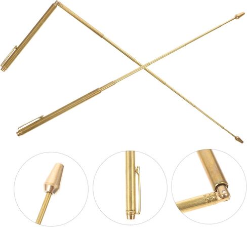 iplusmile Golden Compass Telescoping Probing Rod Folding Tool The Water Witching Rods for Gold to Find Water Probe Rod Dowsing Rod Tool Divining Rod 2pcs in Saudi Arabia
