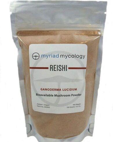 Reishi Mushroom Powder 5.2 oz - (Ling Zhi) - Ganoderma lucidum - Resealable Bag - Supports Healthy Immune Defenses in Saudi Arabia
