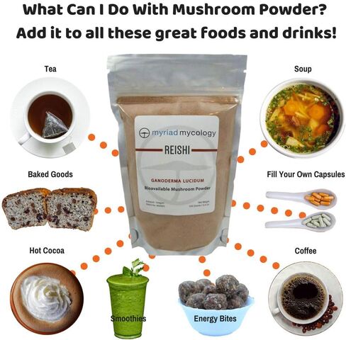 Reishi Mushroom Powder 5.2 oz - (Ling Zhi) - Ganoderma lucidum - Resealable Bag - Supports Healthy Immune Defenses in Saudi Arabia